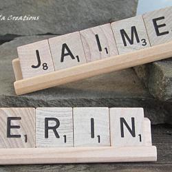 Personalized Scrabble Desk Sign - 3 to 5 Letters